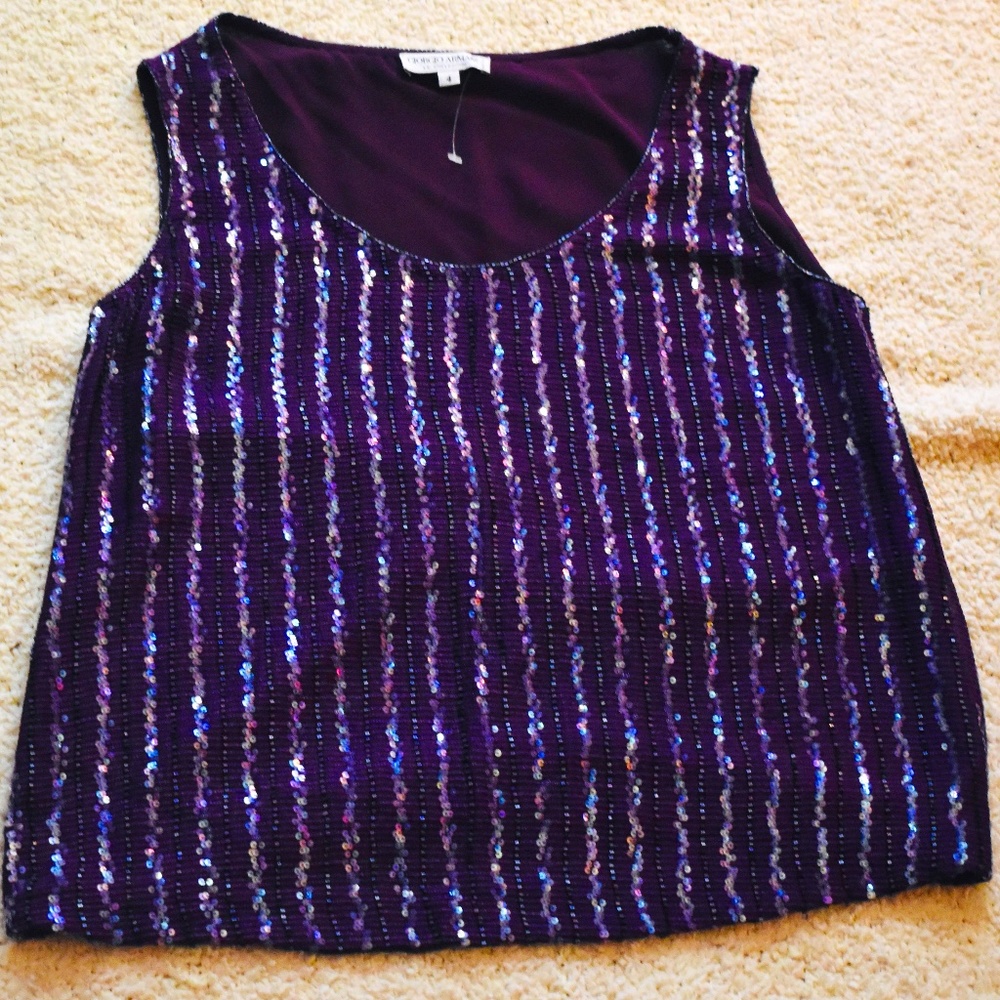 Giorgio Armani Purple Tanktop
